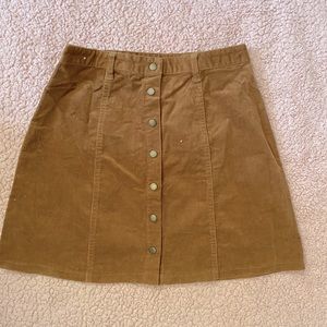 F21 Corduroy Skirt